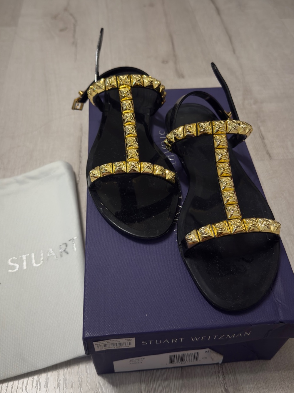Stuart Weitzman Jelrose Studded Jelly Sandal